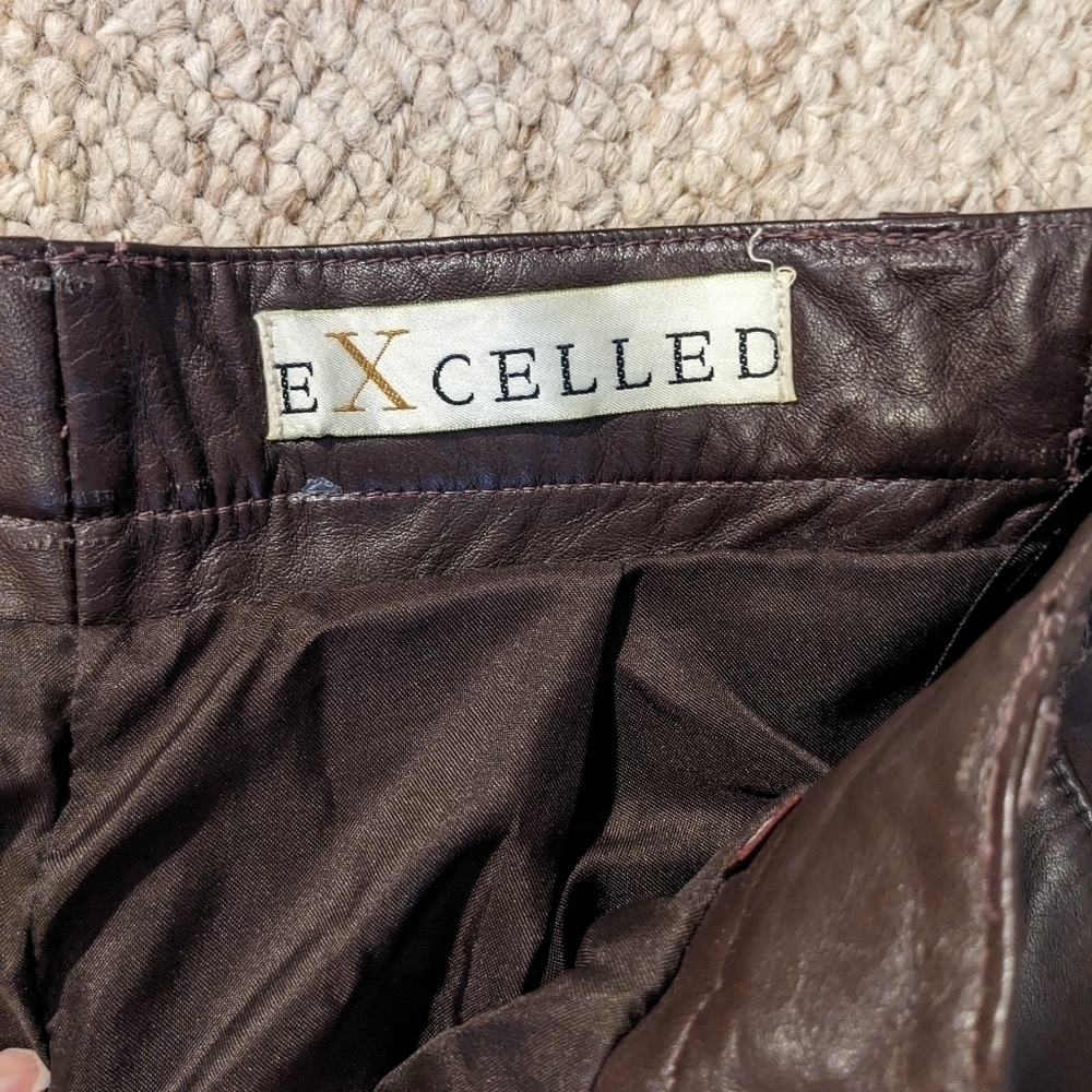 Vintage Excelled Leather pants size 8 - Picture 9 of 11